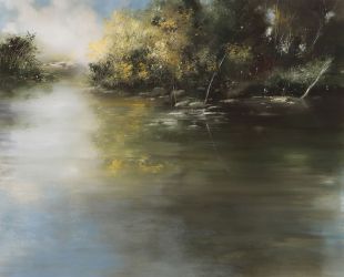 Morning fog 30"x28" - Sold