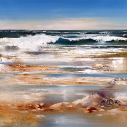 Ocean wave 30"x30" - Sold