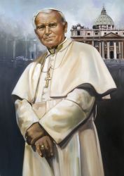 Papa Giovanni Paolo II 30"x40" - Sold