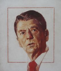 President Regan 10"x12" - Sold